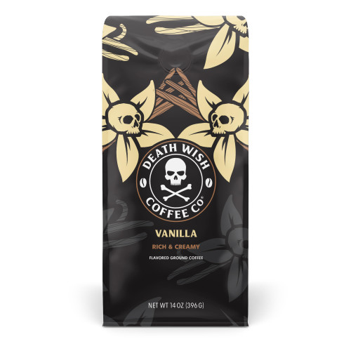 DEATH WISH COFFEE - Vanilla Ground Coffee (14 oz) DEATH WISH COFFEE - Vanilla Ground Coffee (14 oz)