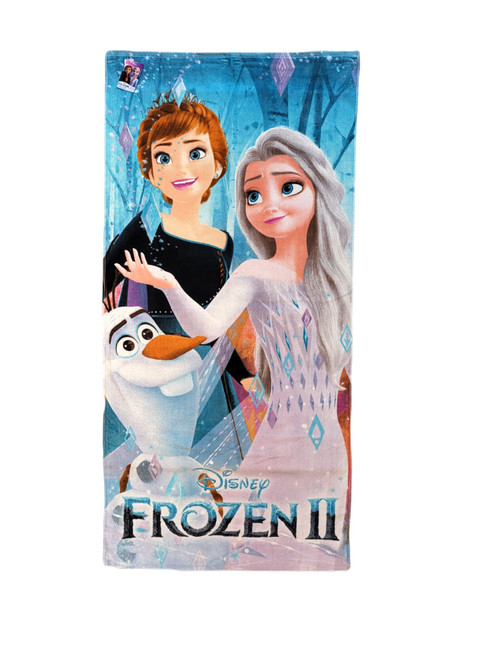 Disney Frozen II Beach Towel Elsa Anna Olaf 28"x58" (Diamond Frozen) Disney Frozen II Beach Towel Elsa Anna Olaf 28"x58" (Diamond Frozen)