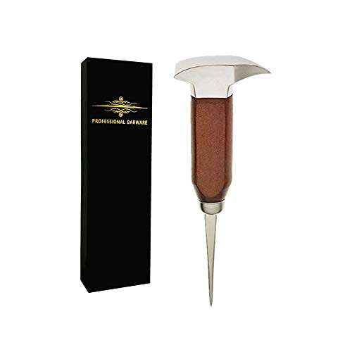 Ice Pick - 7" Stainless Steel Ice Chipper with Wood Handle, Japanese Style Ice Crusher ideal for Bars, Bartender, Best Carving Tool, ICPK0007 (7)