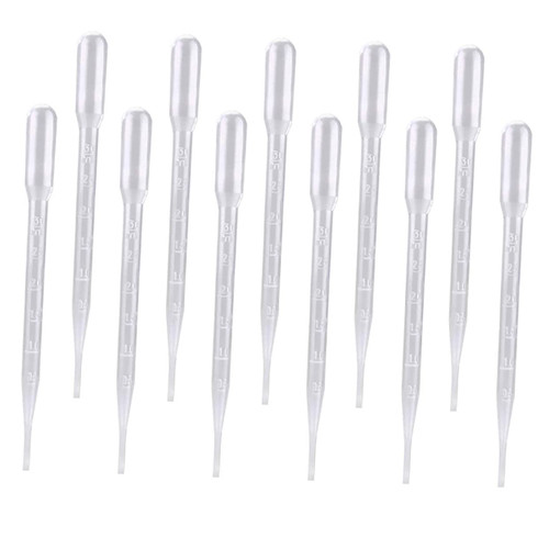 SOLUSTRE 400 Pcs Calibration Dropper Disposable Pasteur Pipette Disposable Eye Dropper Essential Oil Pipette Disposable Droppers Squeeze Transfer Pipettes Small Eye Drops Plastic Mini