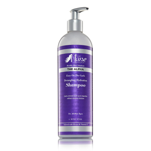 The Mane Choice The Alpha Easy On The Curls Detangling Hydration Shampoo, Gentle, Non-Stripping Clarifying Shampoo, Helps Remove Knots & Tangles, Supports Natural Hair Growth & Retention, 16 Fl Oz