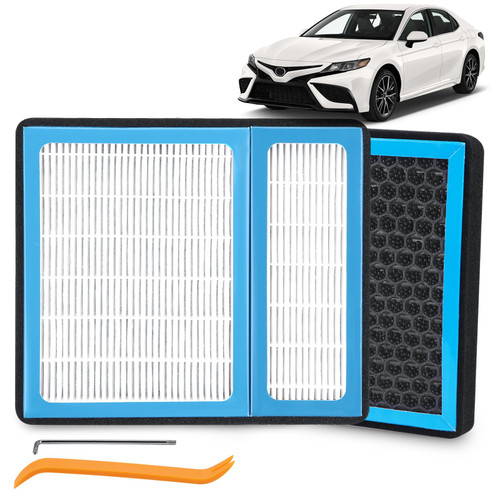 CF12157 Premium Cabin Air Filter Compatible with Toyota, Lexus, Subaru, Mazda, Camry/Corolla/Highlander/Prius/ Rav4/ Sienna/ ES350/ RX350... CP157 Passenger Compartment Activated Carbon AC Filter
