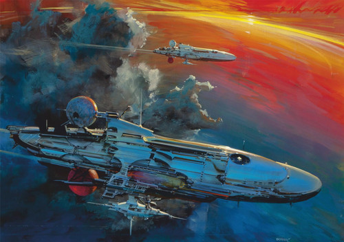 2024 Wall Calendar [12 pages 8"x12"] Vintage Comic SciFi Space Artworks