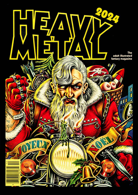 2024 Wall Calendar [12 pages 8"x12"] HEAVY METAL MAGAZINE Covers Pulp Fiction Comic