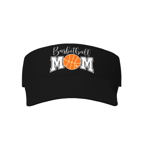 Basketball Mom Sun Visor Hats Sports Visor Hat Empty Top Baseball Cap Black