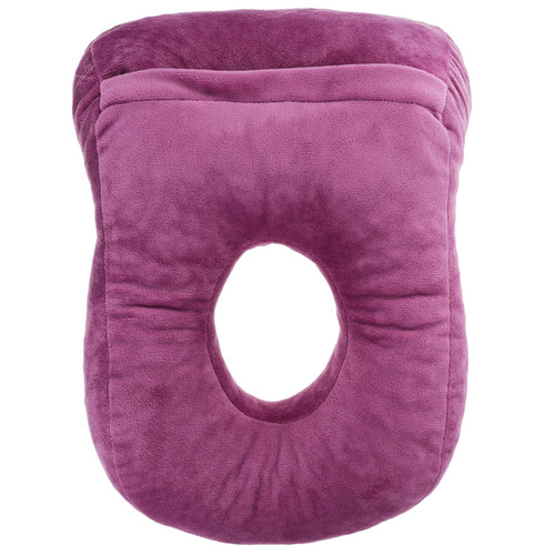 TIDTALEO Single Hole Ear Pillow Napping Desk Pillow Ear Cushions Pillow with Ear Hole Donut Pillow Easy Sleep Ear Pillow Ear Doughnut Memory Foam Wedge Pillow Headrest Office with Holes