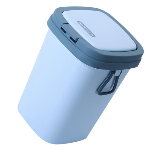 Parliky Household Trash Can Bedroom Trash Can Garbage Container Recycling Containers Plastic Kitchen Waste Bins Bedroom Garbage Bin Small Garbage Can Office Compression Pp Storage Box