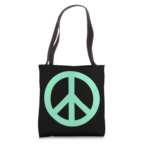 Make Peace Not War - Peace Sign Logo Tote Bag