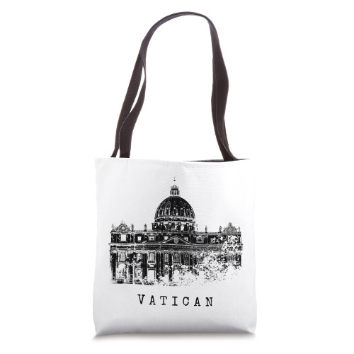 Vatican City St. Peter's Basilica Vintage Rome Love Vaticano Tote Bag