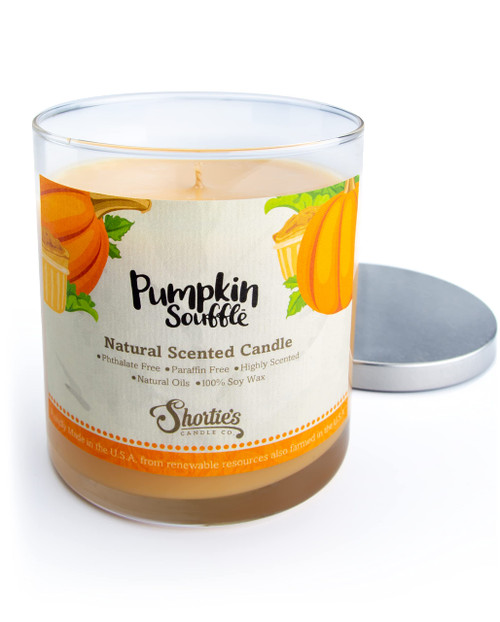 Pumpkin Souffle Scented Natural Soy Candle, Essential Fragrance Oils, 100% Soy, Phthalate & Paraben Free, Clean Burning, 9 Oz. Pumpkin Souffle Scented Natural Soy Candle, Essential Fragrance Oils, 100% Soy, Phthalate & Paraben Free, Clean Burning, 9 Oz.