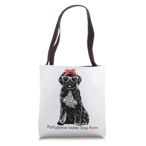 Portuguese Water Dog Mom Retro Mothers Day Gift Idea Tote Bag
