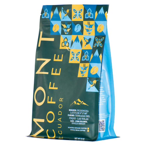 Mont Coffee - Pichincha - 12 oz City Roast Specialty Single Origin Ecuadorian Arabica Coffee (Ground Coffee) Mont Coffee - Pichincha - 12 oz City Roast Specialty Single Origin Ecuadorian Arabica Coffee (Ground Coffee)
