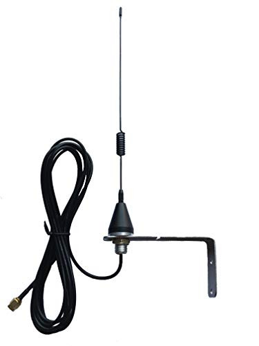 Beyondoor RFID Whip Antenna, Antenna Frequency 915mhz Wall Mount with L Shape Bracket,3m RG174 Cable SMA Straight Male Connector and High Gain