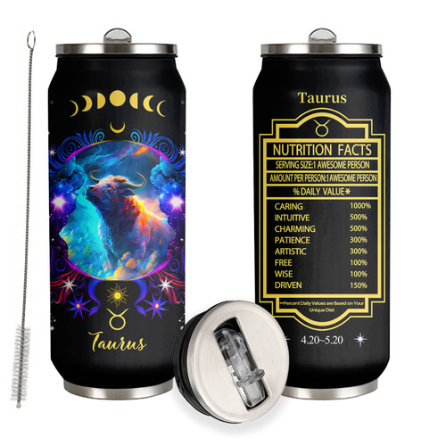 YOPIGOT Taurus Constellation Tumbler Zodiac Stainless Steel Tumbler Men Women Astrology Fans Birthday Gifts Zodiac Tumbler With Straw Lid Coffee Mugs Car Cup - 17 Oz YOPIGOT Taurus Constellation Tumbler Zodiac Stainless Steel Tumbler Men Women Astrology Fans Birthday Gifts Zodiac Tumbler With Straw Lid Coffee Mugs Car Cup - 17 Oz