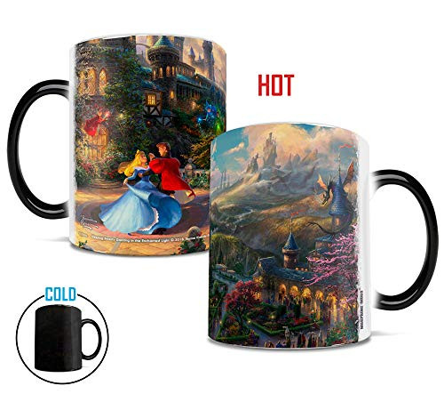 Disney  Sleeping Beauty  Dancing in the Enchanted Light  Thomas Kinkade  Morphing Mugs Heat Sensitive Mug  Ceramic Color Changing Heat Reveal Coffee Tea Mug  by Trend Setters Ltd.