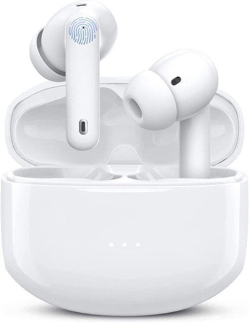 Wireless Earbuds, Bluetooth 5.3 Ear Buds Active Noise Cancelling Headphones, 3D Stereo in-Ear Earphone Built-in Mic Touch Control IPX7 Waterproof 60H Playtime with Charging case for Sports Android iOS