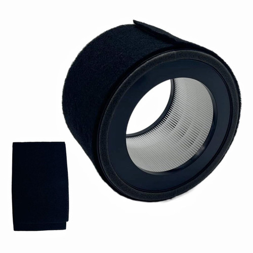 Slirceods Replacement True HEPA Filter Kit Compatible with Crane EE-5068 Air Purifier,Part Number HS-1946, Also Compatible with jt-8115m Air Purifiers,H13 ?2 Carbon Pre-Filters+HEPA1-Pack?