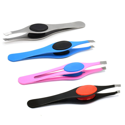 Professional Slanted GRIPPE Eyebrow Tweezers Hair Beauty Tweezer Gripped BTS-732 by G.S Online Store Professional Slanted GRIPPE Eyebrow Tweezers Hair Beauty Tweezer Gripped BTS-732 by G.S Online Store