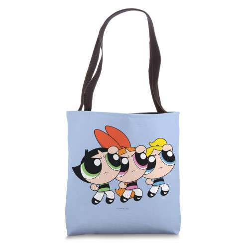 Powerpuff Girls On the Lookout for Trouble Tote Bag
