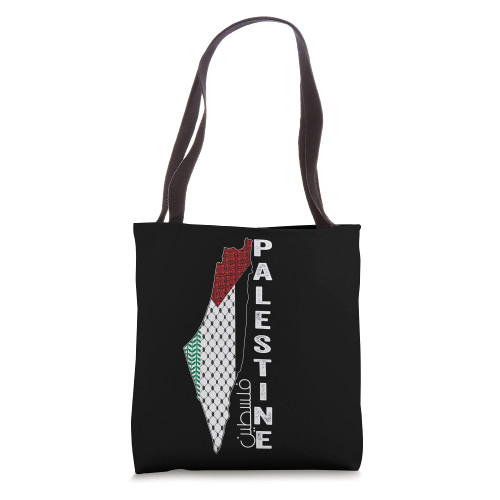 Palestine Map and Flag Free Palestine Cool Tote Bag