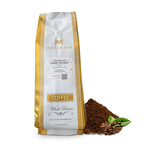 Montkava Gold Label Colombian Whole Beans Specialty Coffee (Dark Roast Colombian) Montkava Gold Label Colombian Whole Beans Specialty Coffee (Dark Roast Colombian)