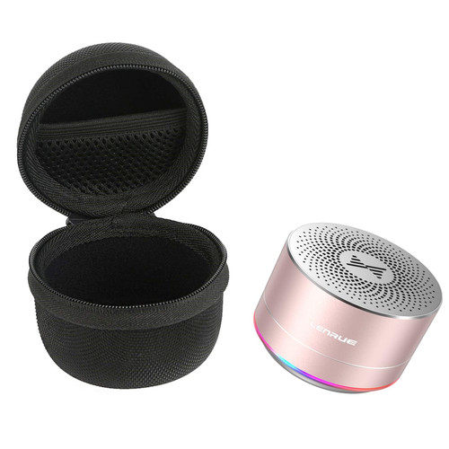 LENRUE Portable Wireless Bluetooth Speaker with Built-in-Mic,Handsfree Call,AUX Line,HD Sound and Bass for iPhone Ipad Android Smartphone and More (Pink+case) LENRUE Portable Wireless Bluetooth Speaker with Built-in-Mic,Handsfree Call,AUX Line,HD Sound and Bass for iPhone Ipad Android Smartphone and More (Pink+case)