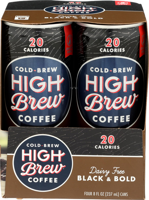 High Brew Coffee Cold-Brew, Black and Bold, 8 fl oz