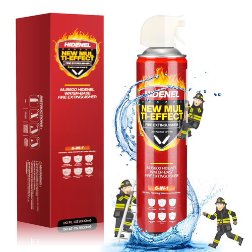 HIDENEL Fire Extinguisher for Home - Non-Toxic Multipurpose Extinguishing Aerosol Spray - Portable & Prevent Reignition Water Based Extinguisher - House, Kitchen, Boat,Car,Truck