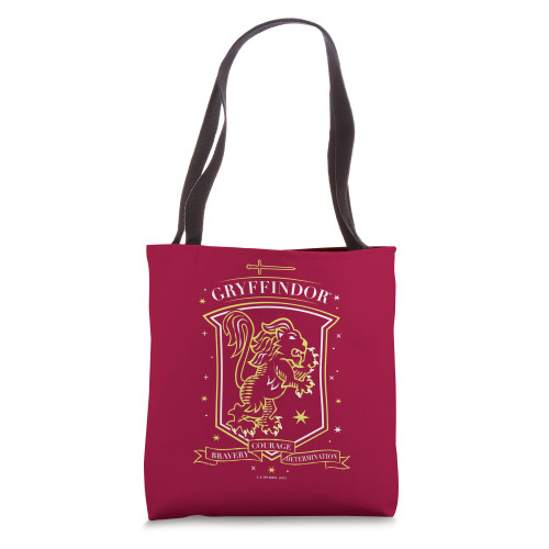 Harry Potter Hand Drawn Gryffindor Shield Tote Bag