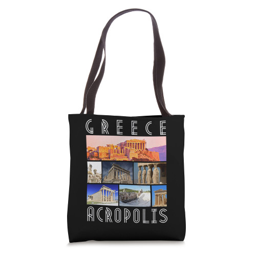 Greece Acropolis Famous Sights Athens Souvenir Tote Bag