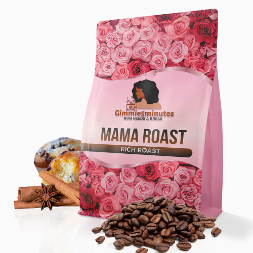 Gimme5Minutes (Cinnamon Coffee + Blueberry Coffee) - 12oz Medium Roast Whole Coffee Beans Bulk with Low Acidity - Whole Coffee Beans Large Bag - Made with 100% Arabica Organic Beans - Hot Brew or Iced