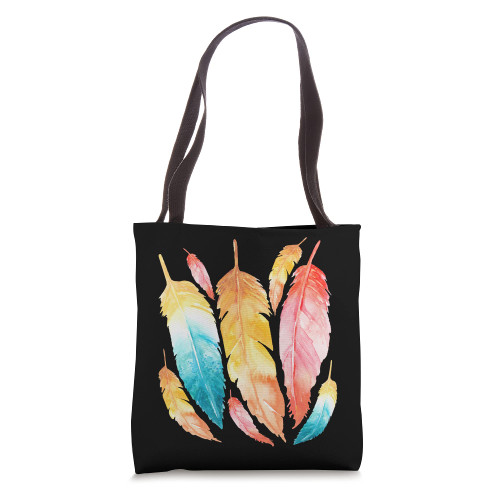 Feathers Indian Native Pride Indigenous Native American Tote Bag