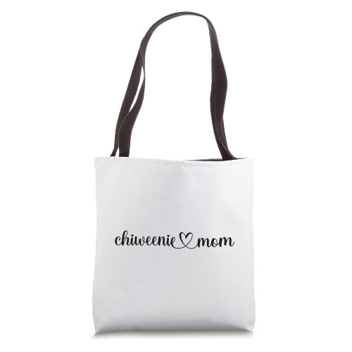 Dog Heart Love Chiweenie Mom Tote Bag