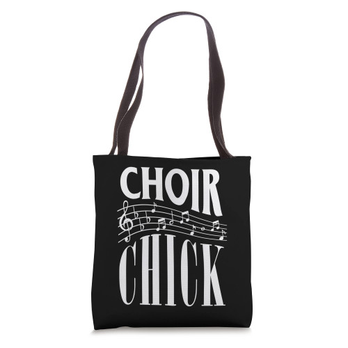 Choir Chick Music Singing Tote Bag