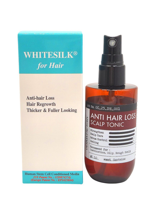 WHITESILK (???? ????????) [SCM + HGF Effect] Anti-Hair Loss Human Stem Cell Scalp Tonic & Serum (3.38oz)