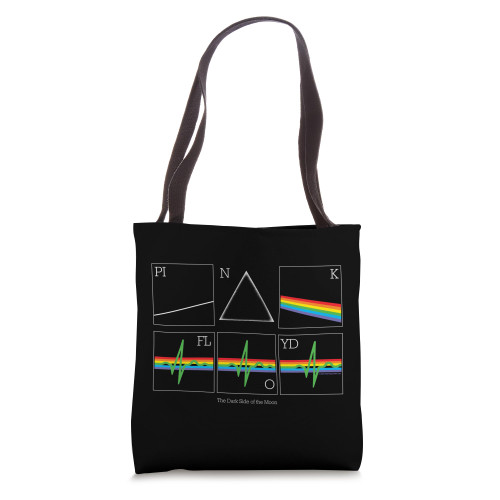 Pink Floyd The Dark Side of The Moon 50th Heartbeat Tote Bag