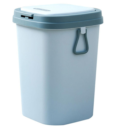 Zerodeko Household Trash Can Garbage Container Small Garbage Can Kitchen Waste Bins Recycling Containers Small Bathroom Trash Can Recycling Bins for Kitchen Pp Office Ultra Thin Storage Box