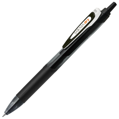 Zebra Sarasa Dry B-JJ31-BK Gel Ballpoint Pen, 0.5, Black, 10 Pieces