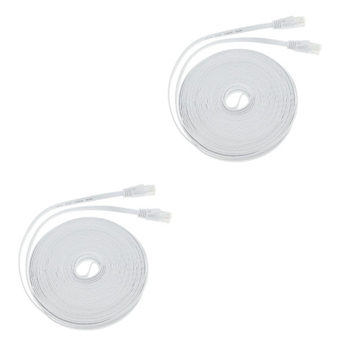 OSALADI 2pcs 6 Category 6 Network Cable Ethernet Cable Jumper Patch Cable Cat 6 Internet Cable Internet Cord Patch Cord Cat 6 Network Cable Networking Cord Copper Gigabit White