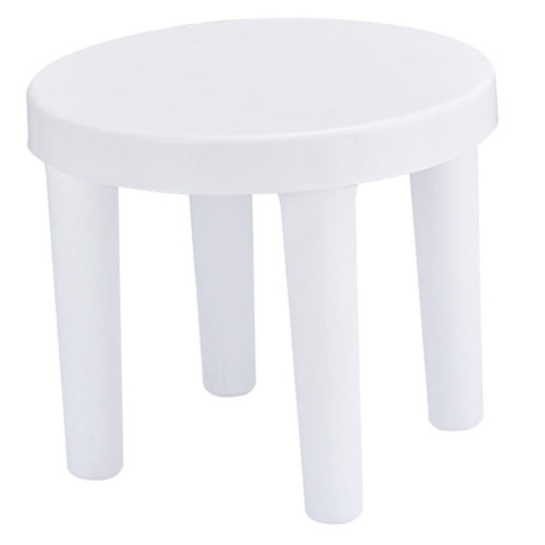 BESTOYARD Sitting Stool Laundry Stool Three Step Stool 3 Legged Stool Kids Step Stools Toddlers Step Stool Toilet Step Stool for Kids Bed Step Breast-Feeding Bar Stool Child White Plastic