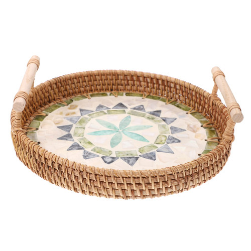 SHOWERORO Rattan Tray Woven Serving Platter Wicker Bread Basket Fruit Basket Tray Rattan Fruit Tray Rattan Bread Snack Dish Tray Desktop Serving Dish with Tray Coffee Table Bamboo Weaving SHOWERORO Rattan Tray Woven Serving Platter Wicker Bread Basket Fruit Basket Tray Rattan Fruit Tray Rattan Bread Snack Dish Tray Desktop Serving Dish with Tray Coffee Table Bamboo Weaving