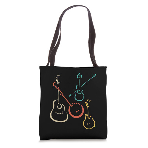 Retro bluegrass, guitars, banjos, fiddles, mandolins Tote Bag