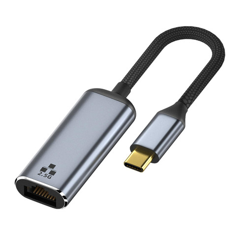 DAGIJIRD 2500Mbps USB C to Gigabit Ethernet Network Adapter, Type C 2.5 Gigabit Network Adapter for Laptop, Computer