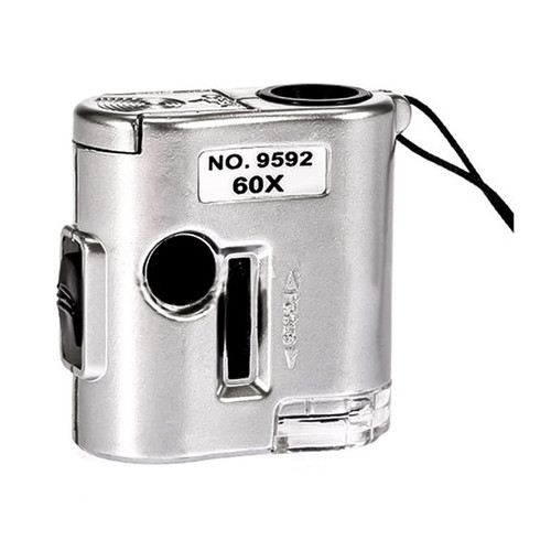 ZDBH Microscope Adapter 60X Mini Pocket Microscope Jewelry Loupe Optical Instruments Microscope Accessories