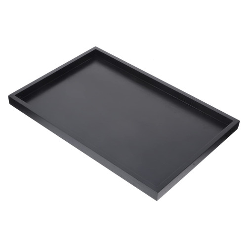 COLLBATH Wooden Pallets Wood Tea Tray Wood Teacup Tray Bamboo Tray Black Serving Platters Chinese Tea Tray Dinner Serving Tray Trim Tray Serving Tray for Party Japanese-Style Drinks