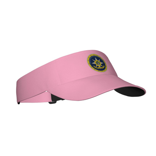 United States Intelligence Community Seal Sun Visor Cap for Women Men Summer Adjustable Sun Protection Visors Black