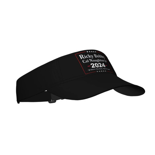 Ricky Bobby Cal Naughton Jr 2024 Election Sun Visor Cap for Women Men Summer Adjustable Sun Protection Visors Black