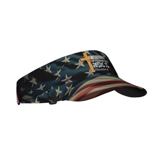 Normal Isn't Coming Back But Jesus is Sun Visor Cap for Women Men Summer Adjustable Sun Protection Visors