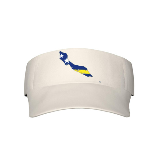 Curacao Flag Map Visor Cap Adjustable Uv Protection Sun Visor Hats Empty Top Baseball Hat for Women and Men Black Curacao Flag Map Visor Cap Adjustable Uv Protection Sun Visor Hats Empty Top Baseball Hat for Women and Men Black