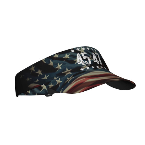 45 47 Trump 2024 Sun Visor Cap for Women Men Summer Adjustable Sun Protection Visors Black